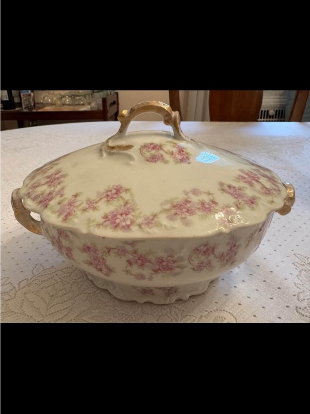 Limoges elite works tureen pattern “bridal rose” c. 1930-1932